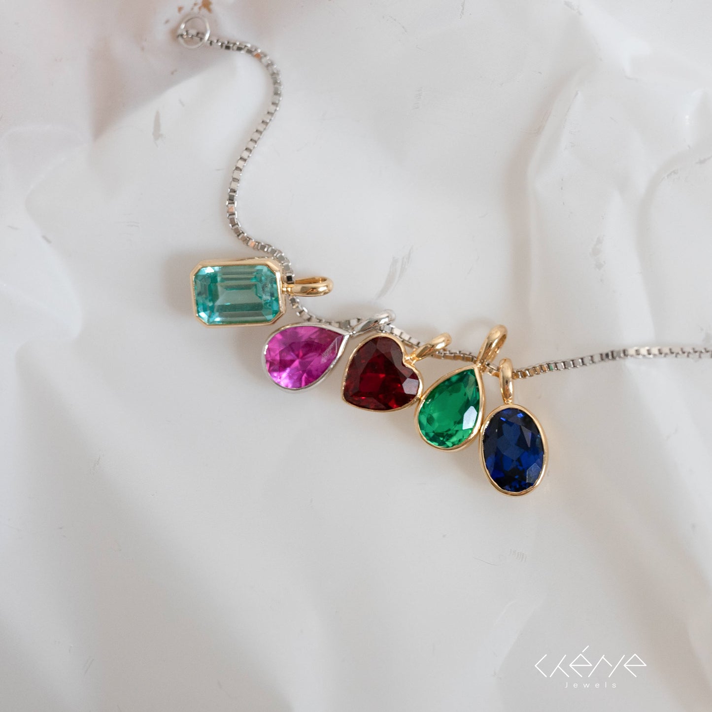 Lab Grown Collection - Lollipop Charms with Gemstones