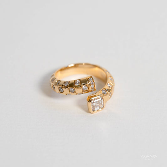 Lab Diamond Collection - Asscher Cut Chess Ring