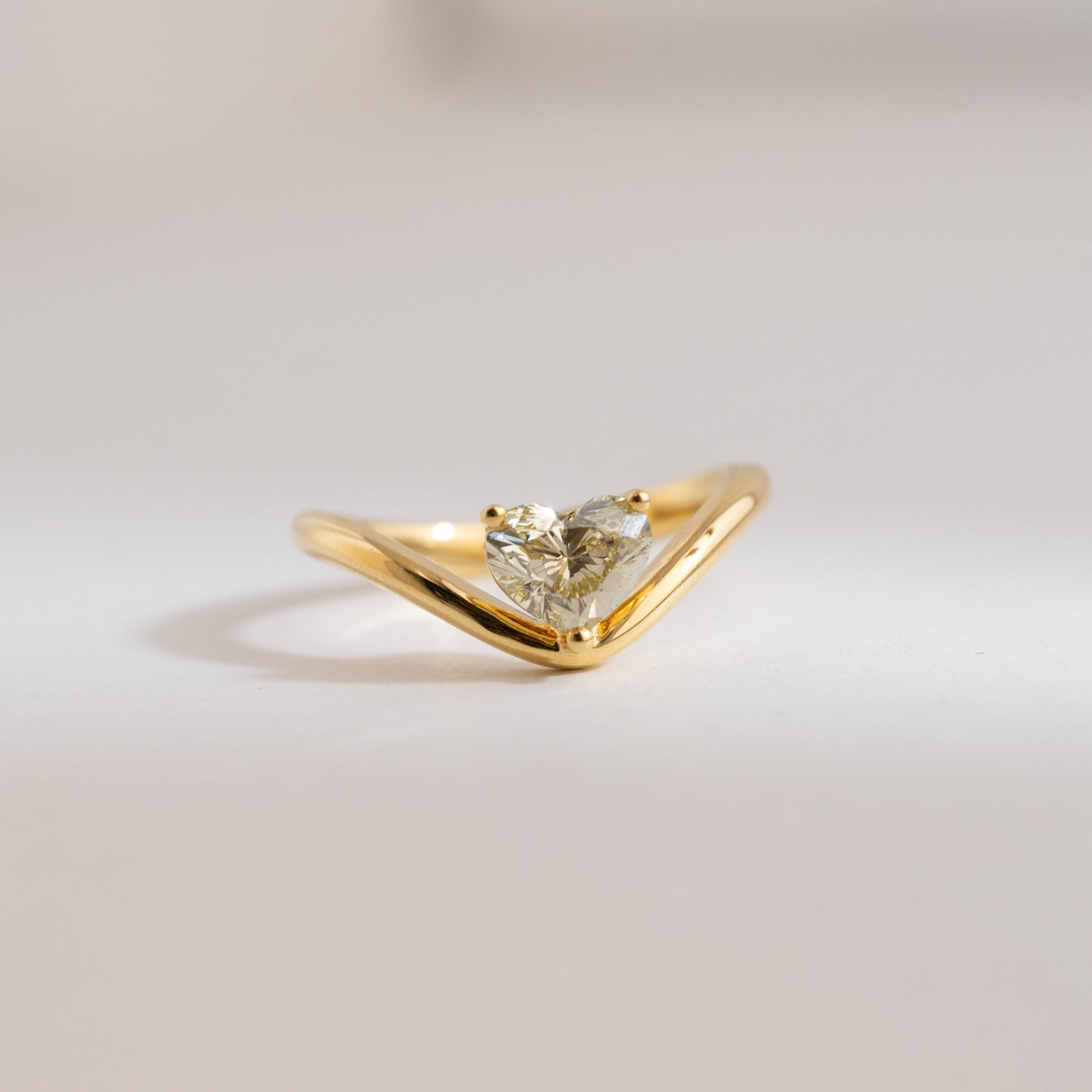 Heart Shape Wavy Ring