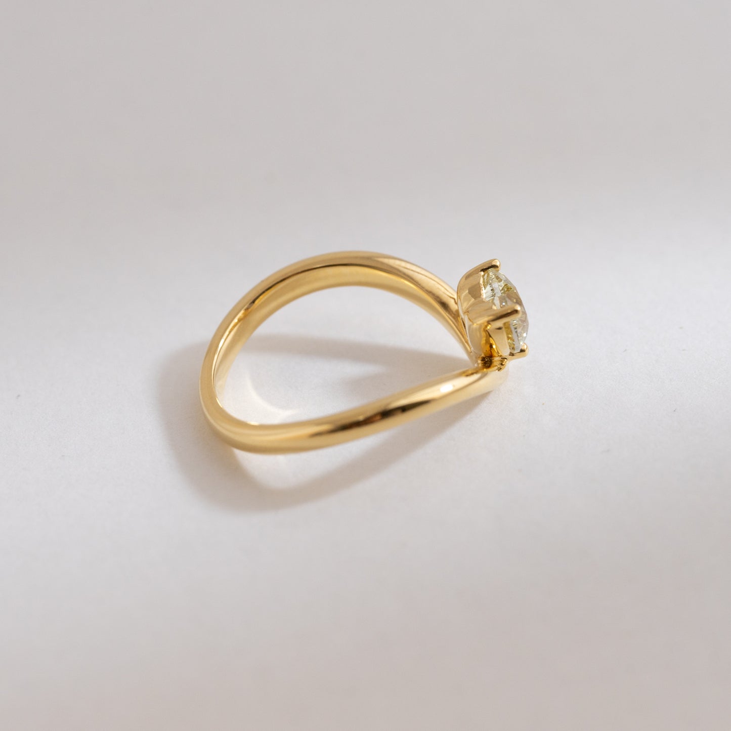 Heart Shape Wavy Ring