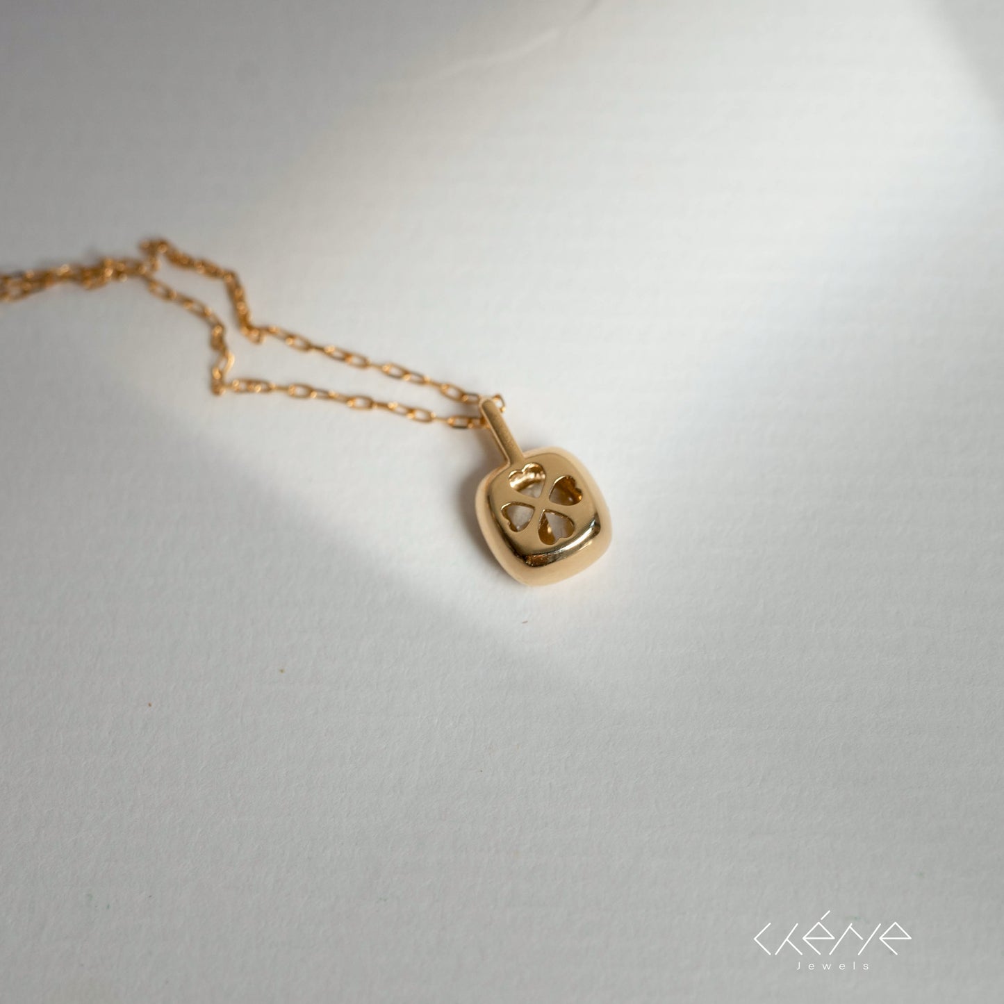 Cushion Cut Yellow Diamond in Bezel Set Necklace