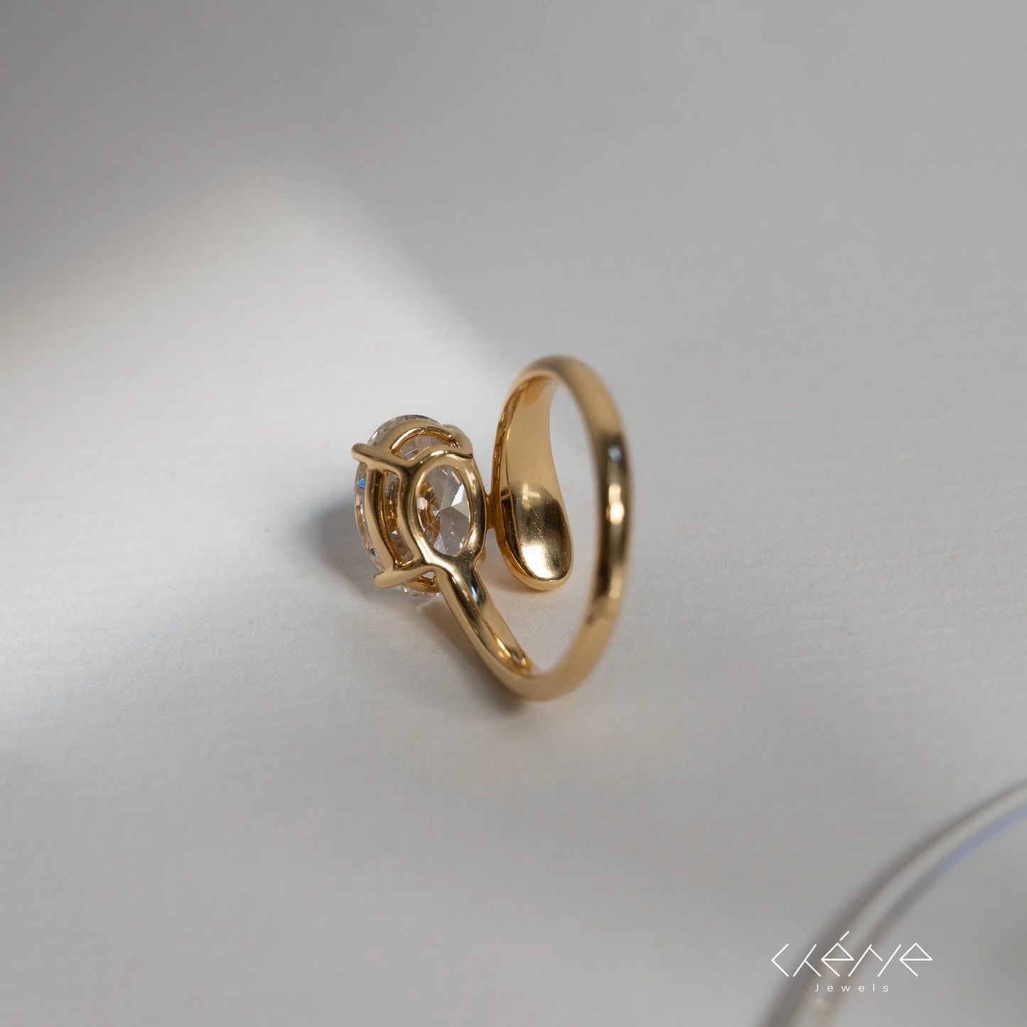 Lab Diamond Collection - Chunky Oval Shaped Diamond Ring