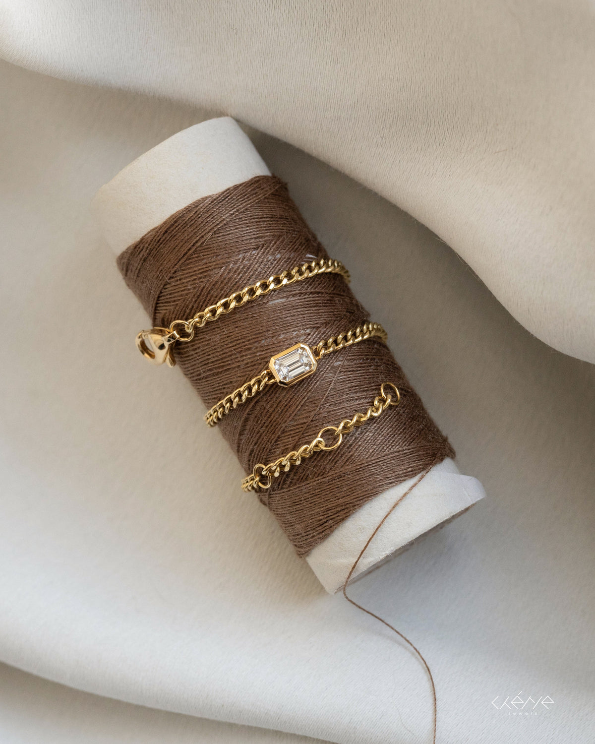 Lab Diamond Collection - Mini Cuban Link Chain Bracelet