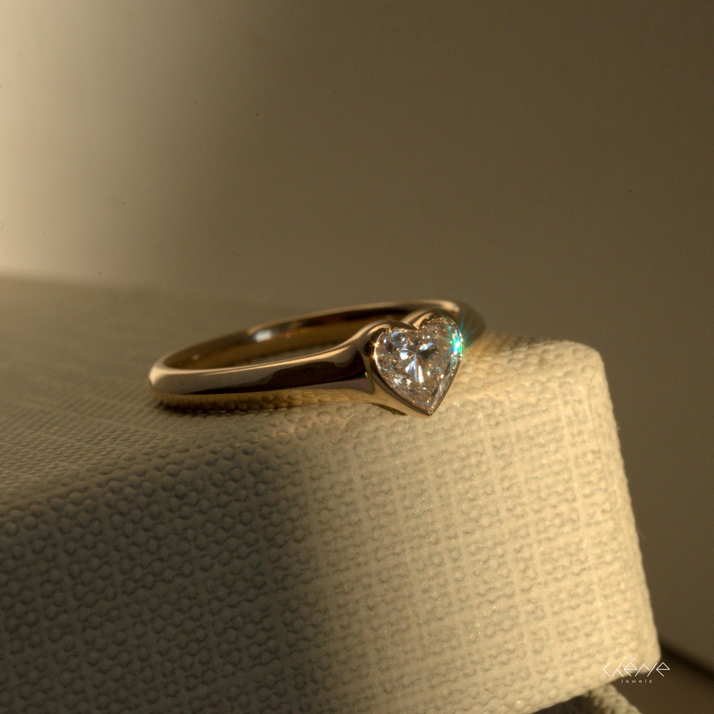 Lab Diamond Collection - 0.50ct Heart Shape Signet Ring
