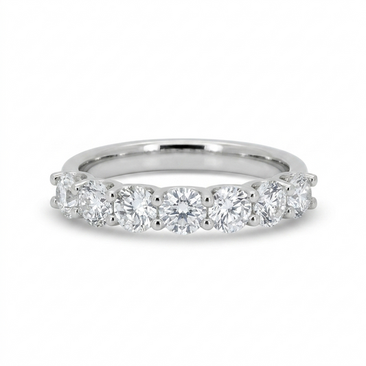 Lab Diamond Collection - 15pt U Setting Round Diamond Eternity Band
