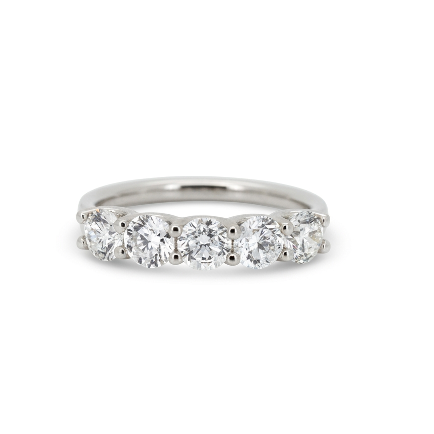 Lab Diamond Collection - 30pt U Setting Round Diamond Eternity Band