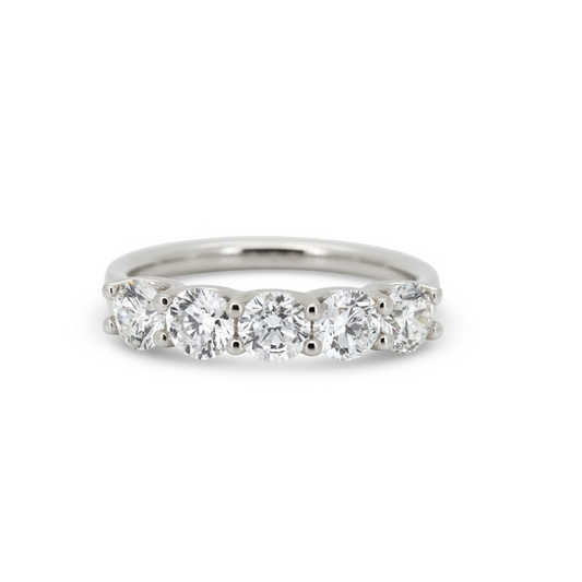 Lab Diamond Collection - 30pt U Setting Round Diamond Eternity Band