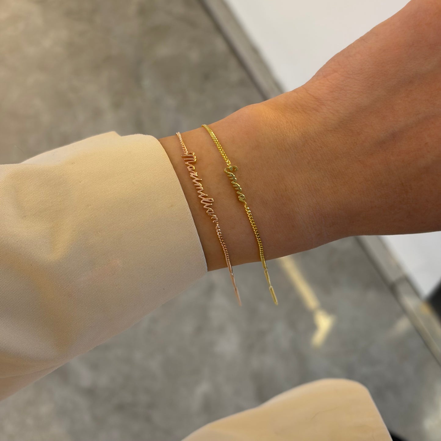 Script Name Bracelet - Plain Version