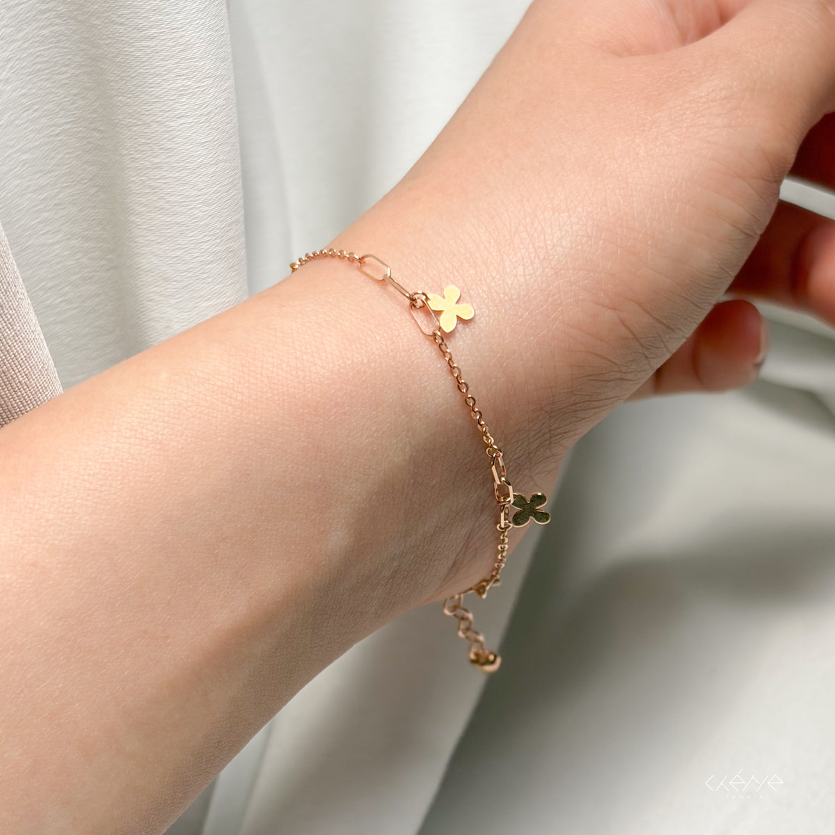 Butterflies Bracelet 18K Gold