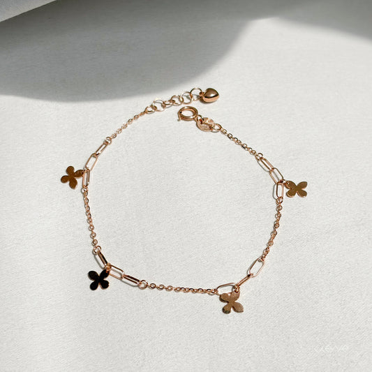 Butterflies Bracelet 18K Gold
