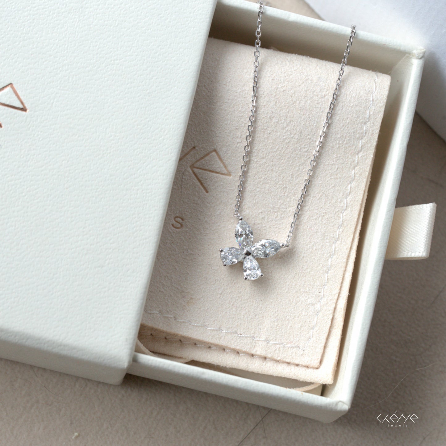 Lab Diamond Collection - Diamond Butterfly Necklace