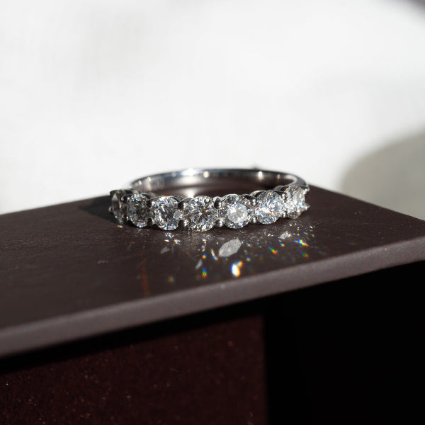 Lab Diamond Collection - 1.4ct 7pcs Lab Diamond Eternity Band Ring