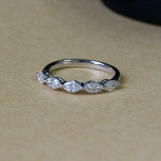 Lab Diamond Collection - East West Marquise Eternity Band