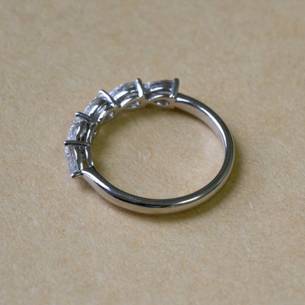 Lab Diamond Collection - East West Pear Eternity Band