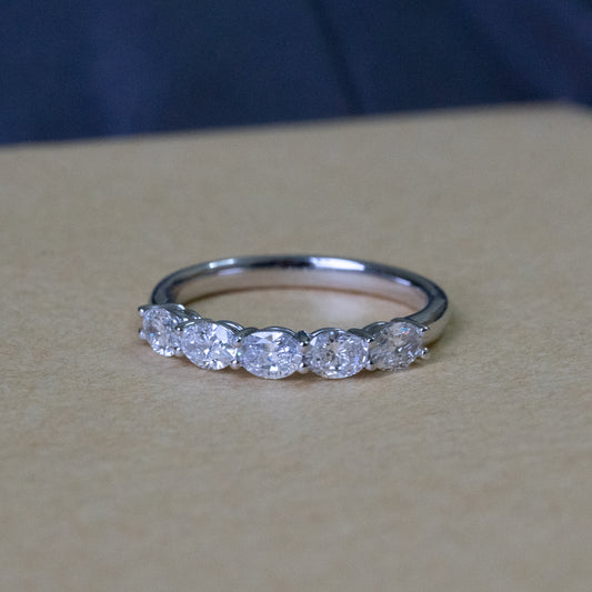 Lab Diamond Collection - East West Oval Eternity Band