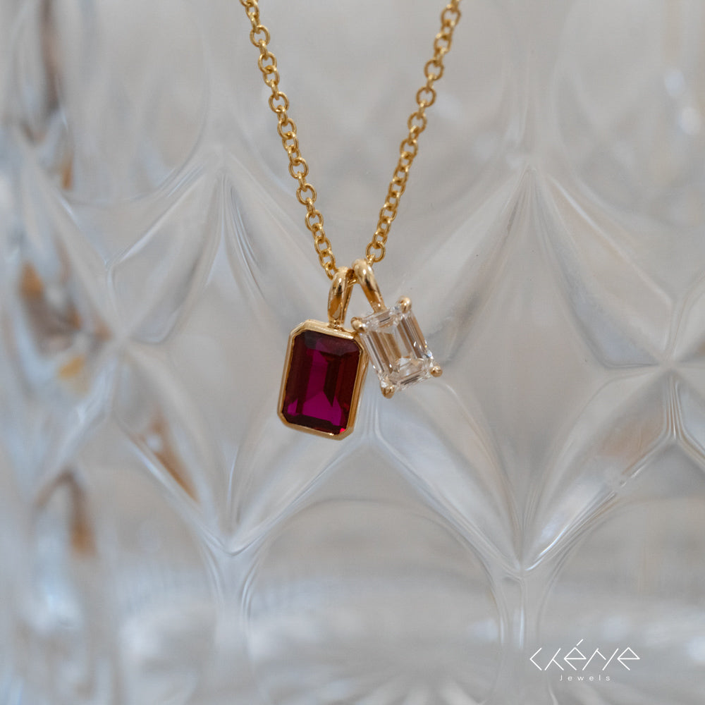 Lab Grown Collection - Lollipop Charms with Gemstones