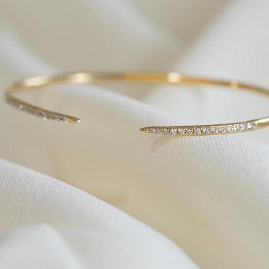 Spiked Diamond Bangle