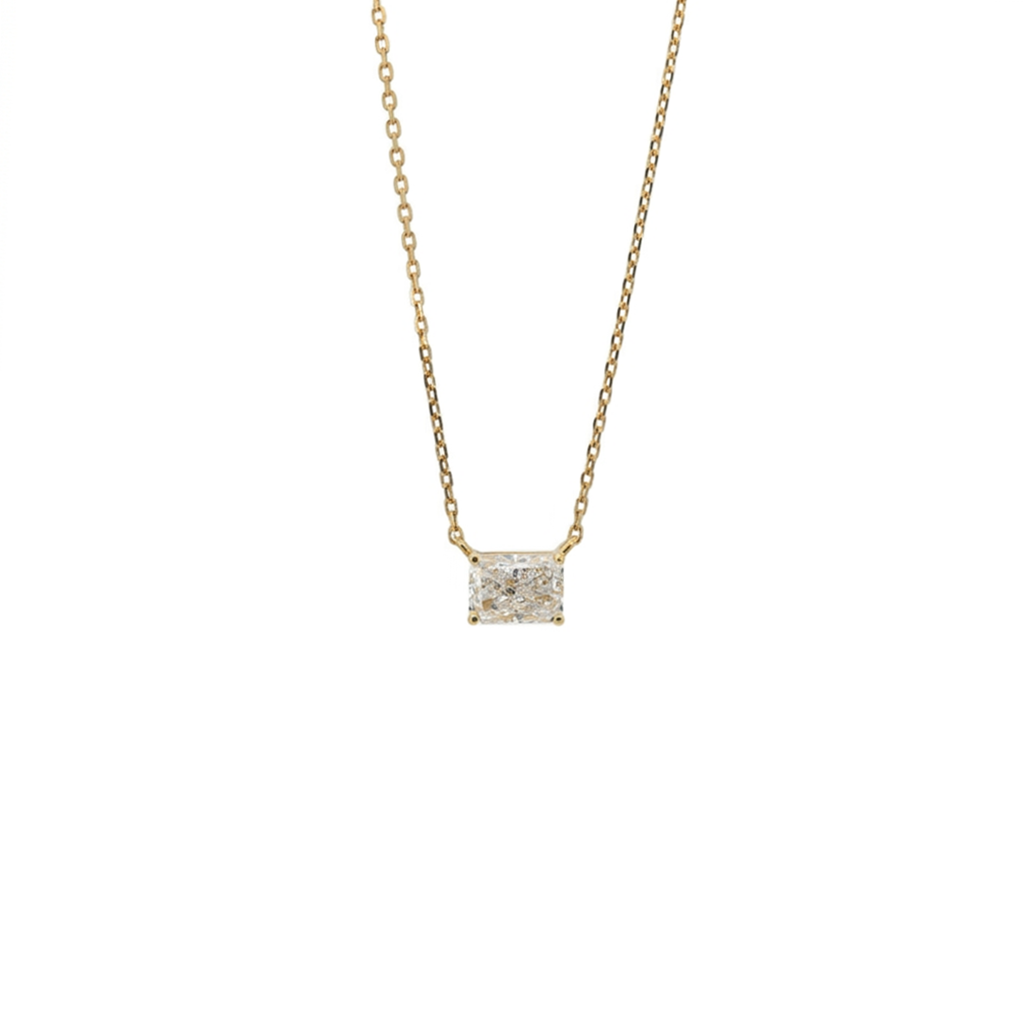 Lab Diamond Collection - 0.50ct Radiant Cut Solitaire Necklace