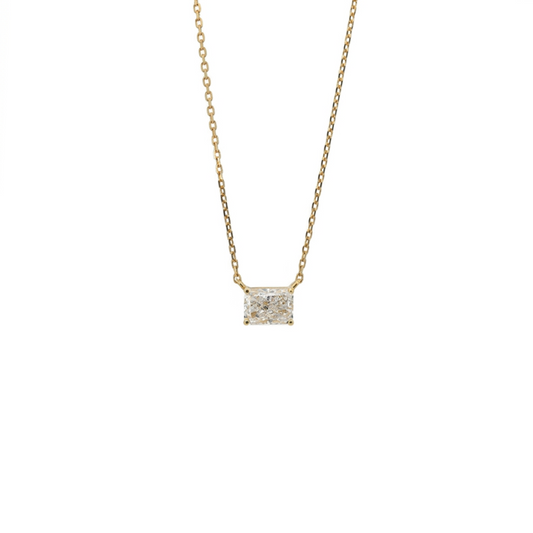 Lab Diamond Collection - 0.50ct Radiant Cut Solitaire Necklace