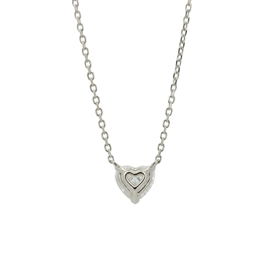 Lab Diamond Collection - 0.50ct Heart Shape Diamond Solitaire Necklace