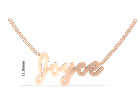 Script Name Necklace - Plain Version