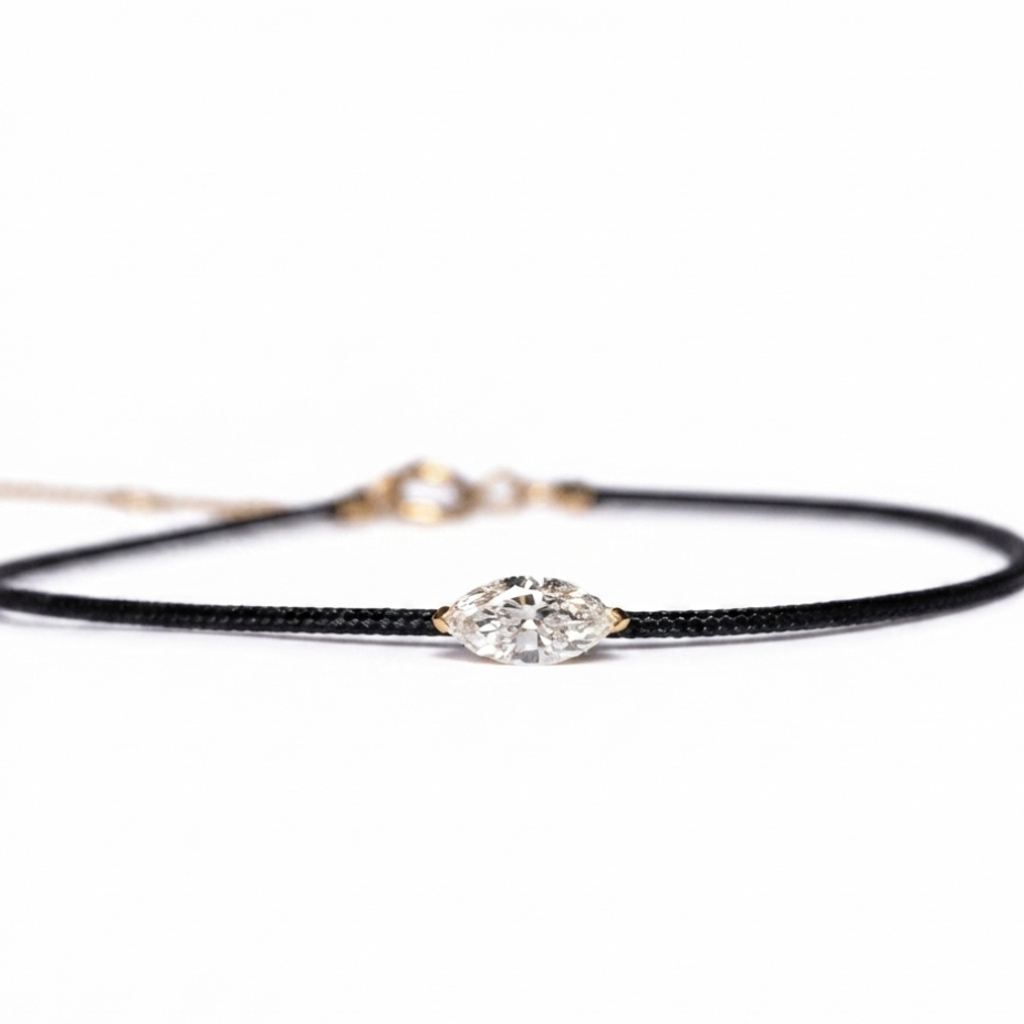 Lab Diamond Collection - 0.30ct Marquise Diamond Thread Bracelet