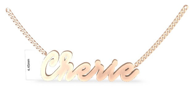 Script Name Necklace - Plain Version