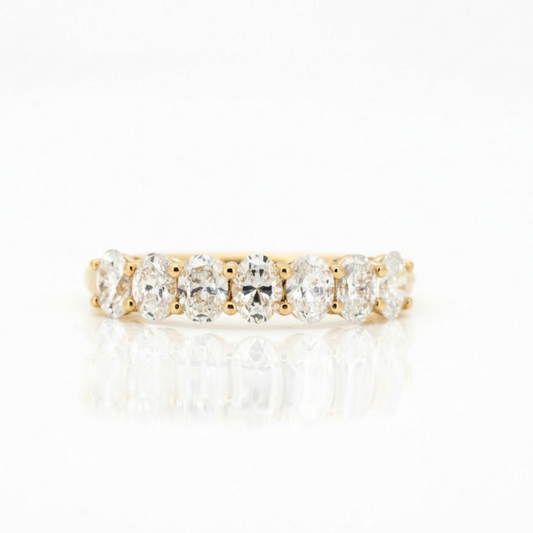Lab Diamond Collection - 15pt Oval Diamond Eternity Ring