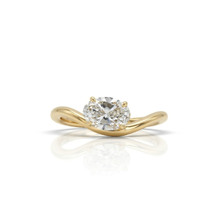 Lab Diamond Collection - 0.50ct Oval Cut Diamond Pinky Ring