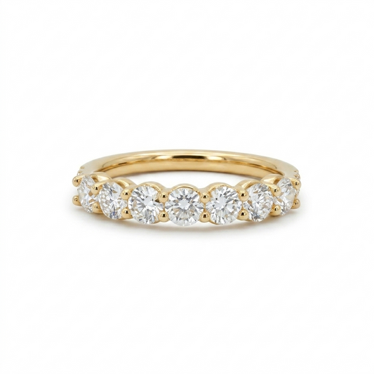 Lab Diamond Collection - Peony ~ Round Diamond Eternity Band