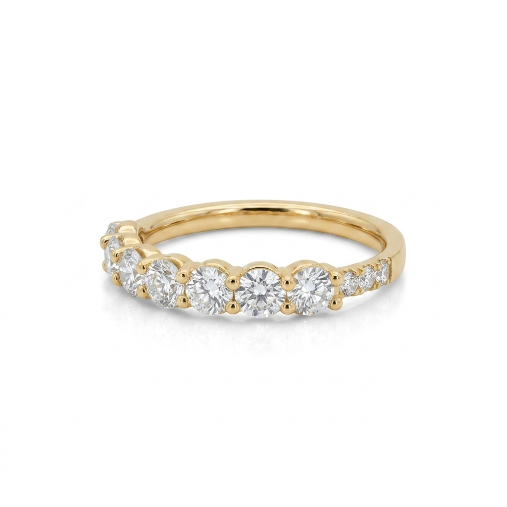 Lab Diamond Collection - Peony ~ Round Diamond Eternity Band