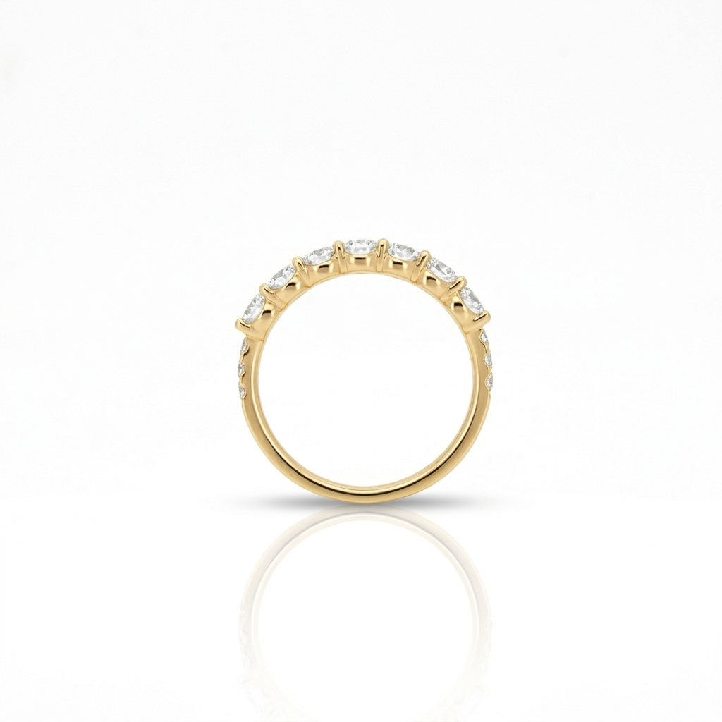 Lab Diamond Collection - Peony ~ Round Diamond Eternity Band