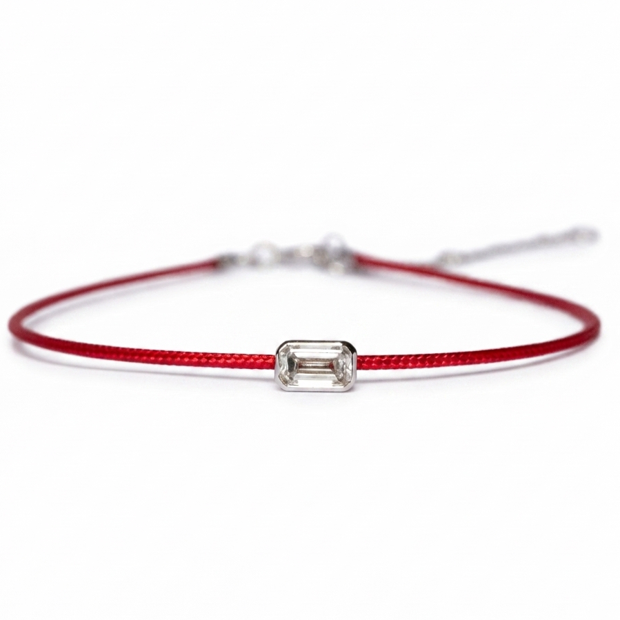 Lab Diamond Collection - 0.30ct Emerald Diamond Thread Bracelet