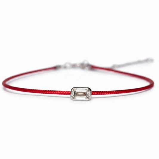 Lab Diamond Collection - 0.30ct Emerald Diamond Thread Bracelet